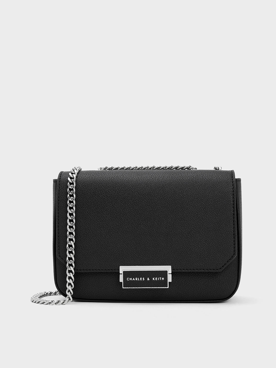 Charles & keith chain detail clutch on sale