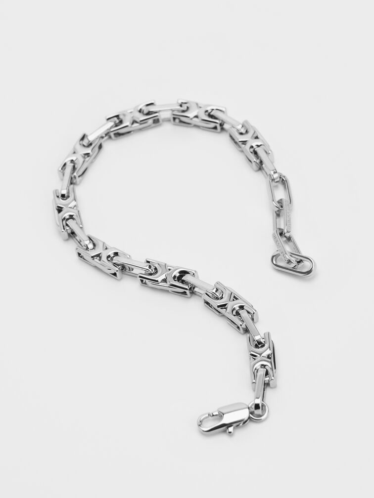 Adalyn Interlocking Bracelet, Silver, hi-res