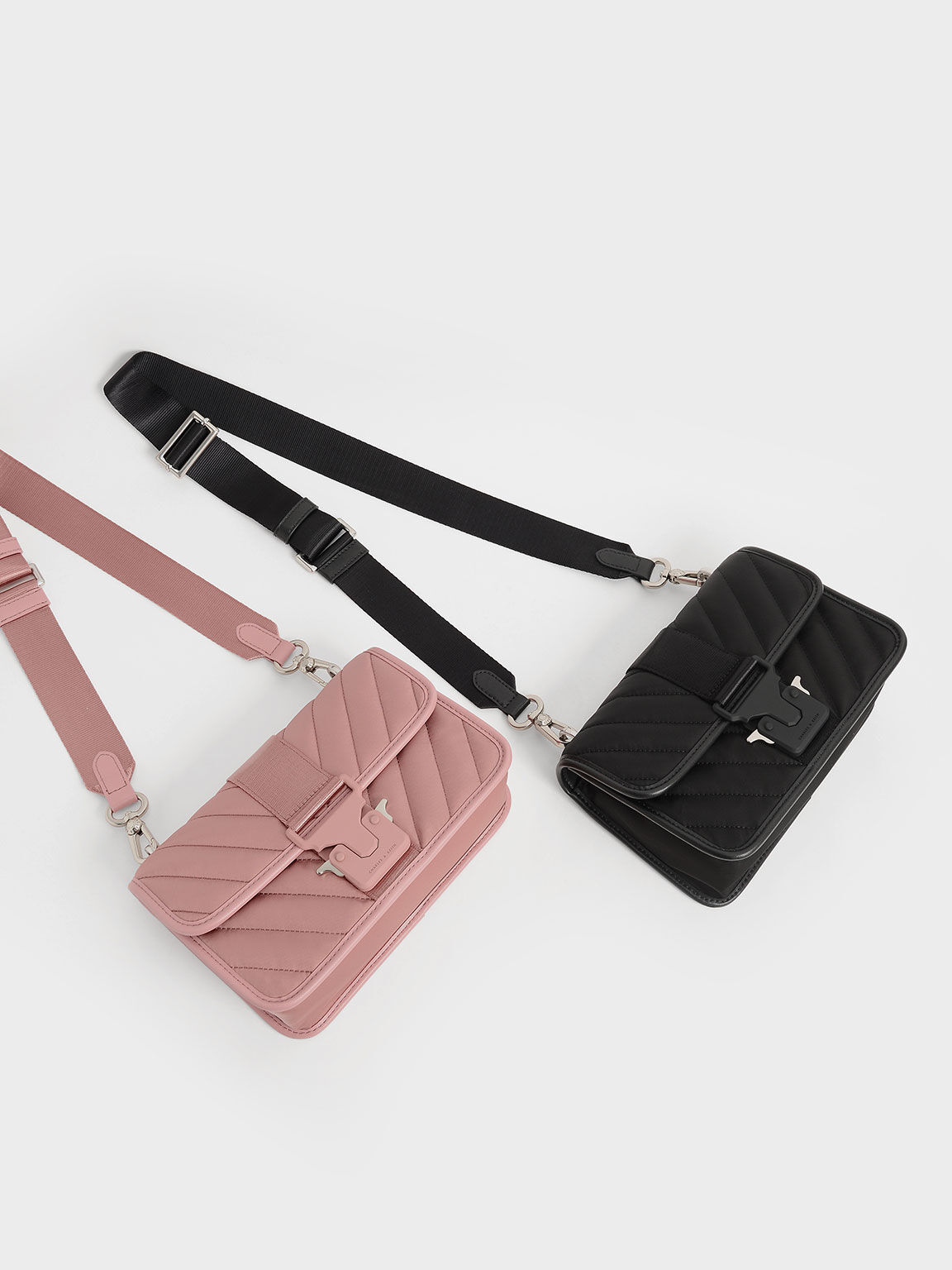 The Anniversary Series: Sonia Recycled Nylon Padded Bag, Pink, hi-res
