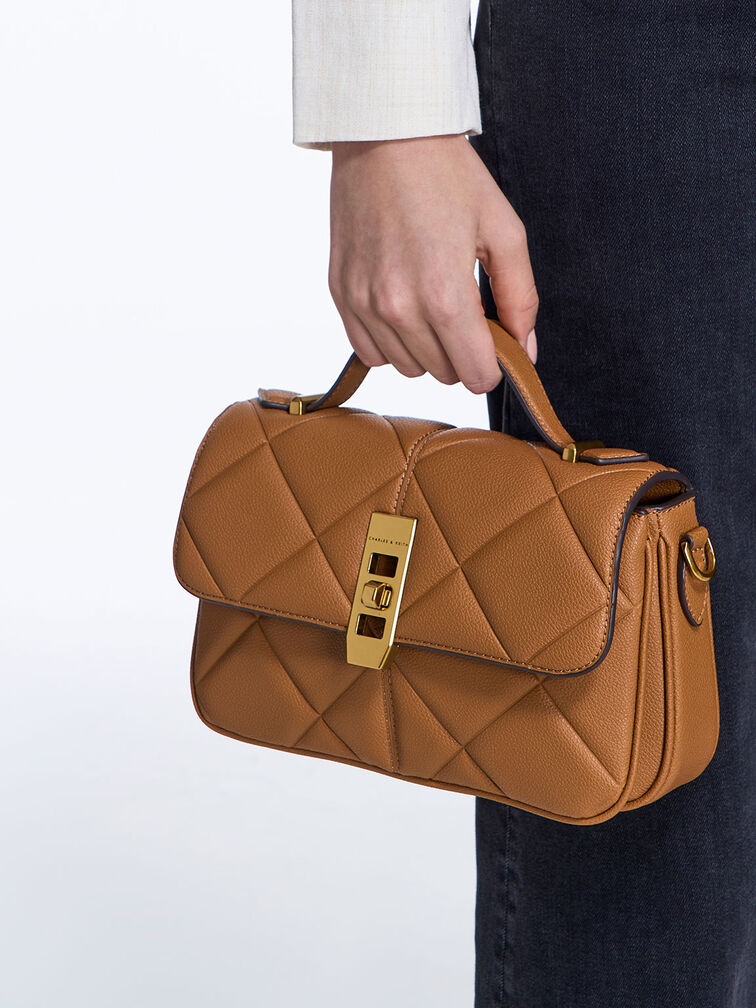 Anwen Quilted Top Handle Bag, , hi-res