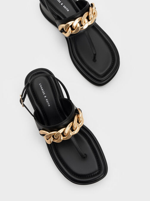 Chain-Link Thong Sandals, , hi-res