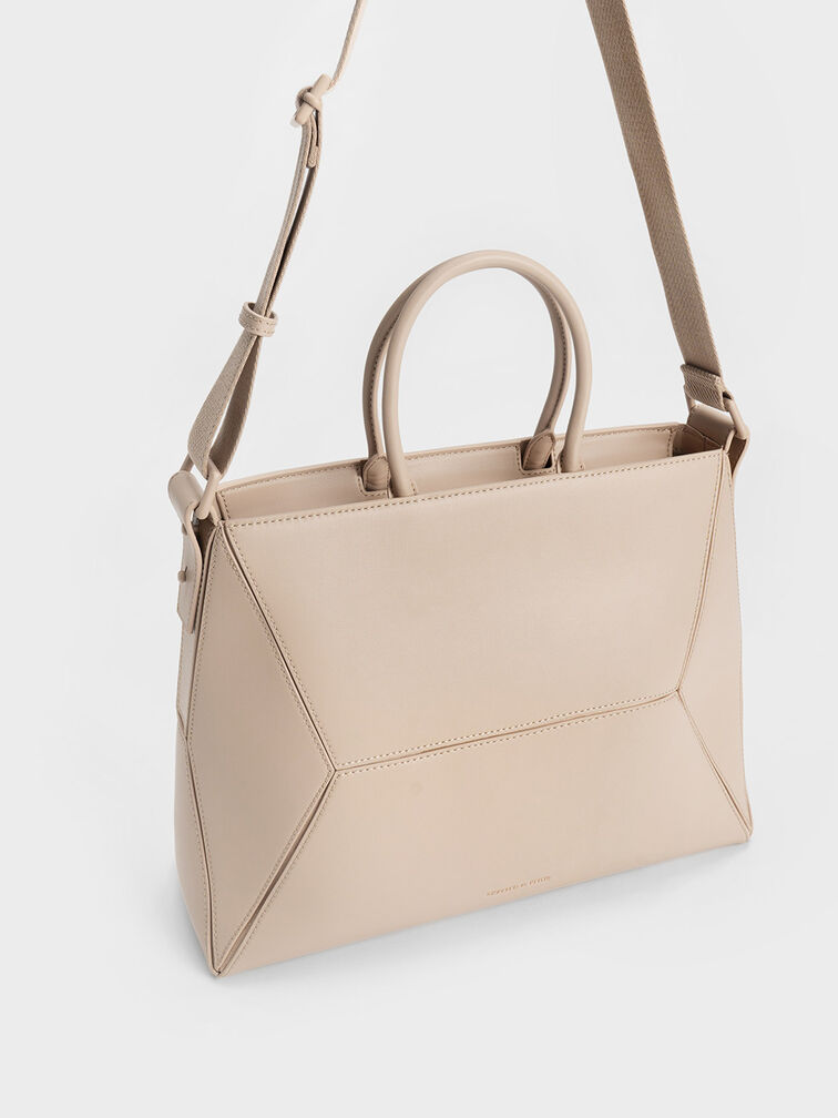 Nasrin Geometric Tote Bag, , hi-res