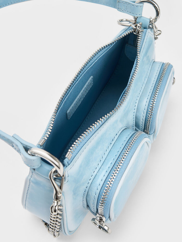 Letitia Chain-Link Shoulder Bag, , hi-res