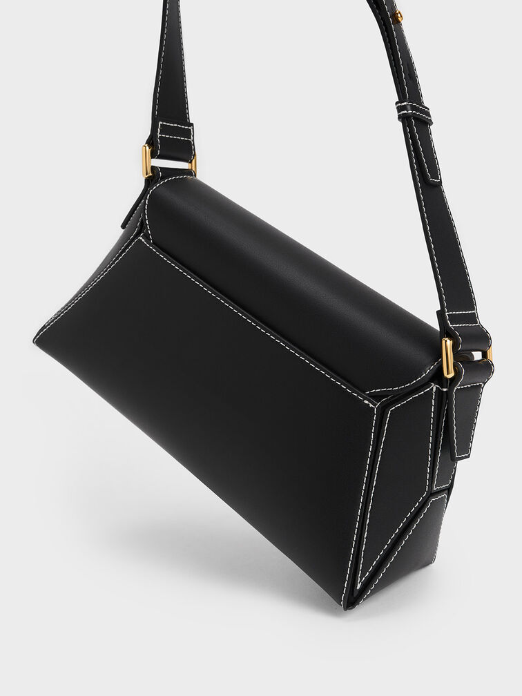Nasrin Geometric Shoulder Bag, , hi-res