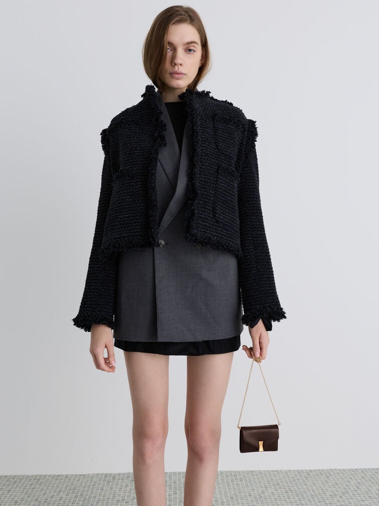 กระเป๋าสตางค์พร้อมสายโซ่ดีเทลเมทัลลิครุ่น Lilibet, สีพลัม กระเป๋าสตางค์พร้อมสายโซ่ดีเทลเมทัลลิครุ่น Lilibet, สีพลัม, hi-res