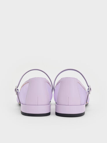 Gertrude Mesh Mary Jane Flats, Lilac, hi-res