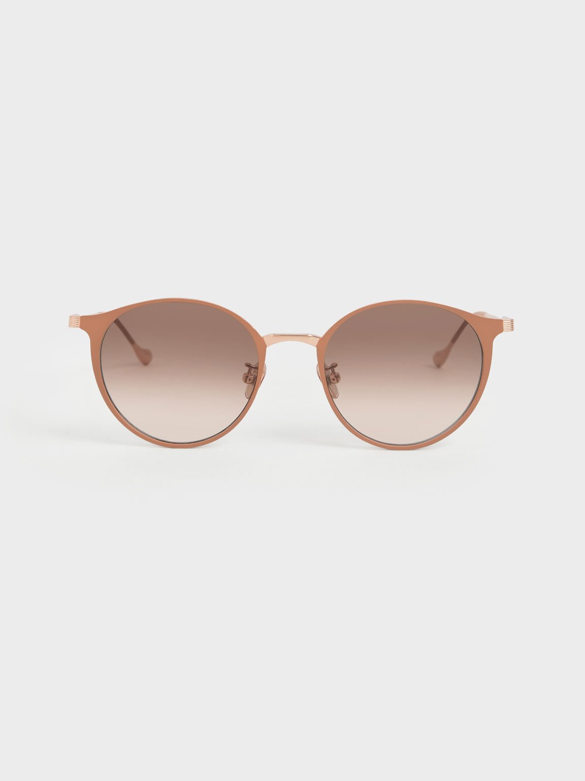 Tinted Round Sunglasses, Pink, hi-res