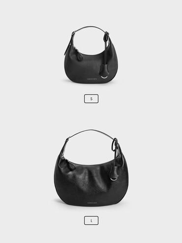 Vega Hobo Bag, Noir, hi-res