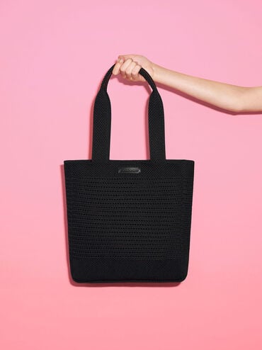 Ida Knitted Tote Bag, , hi-res