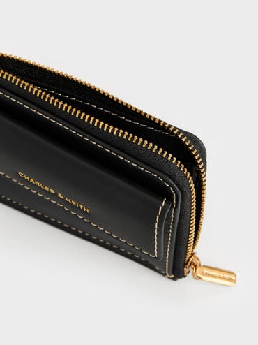 Lyla Front-Pocket Card Holder, Black, hi-res