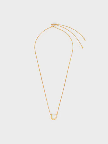 Gabine Necklace, Gold, hi-res