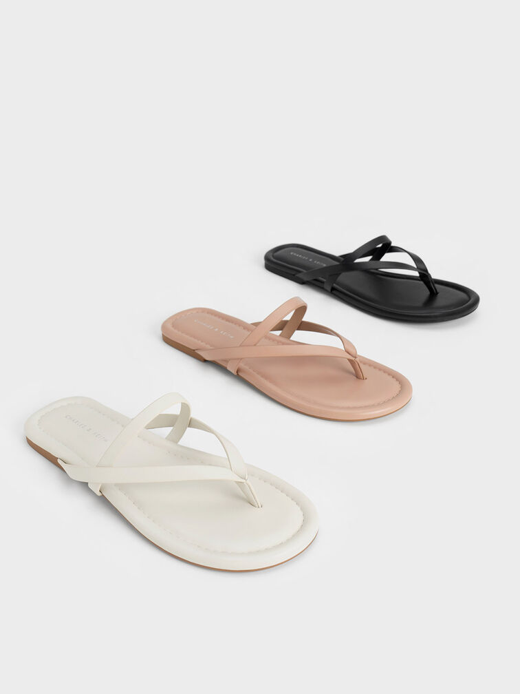 Strappy Thong Sandals, , hi-res
