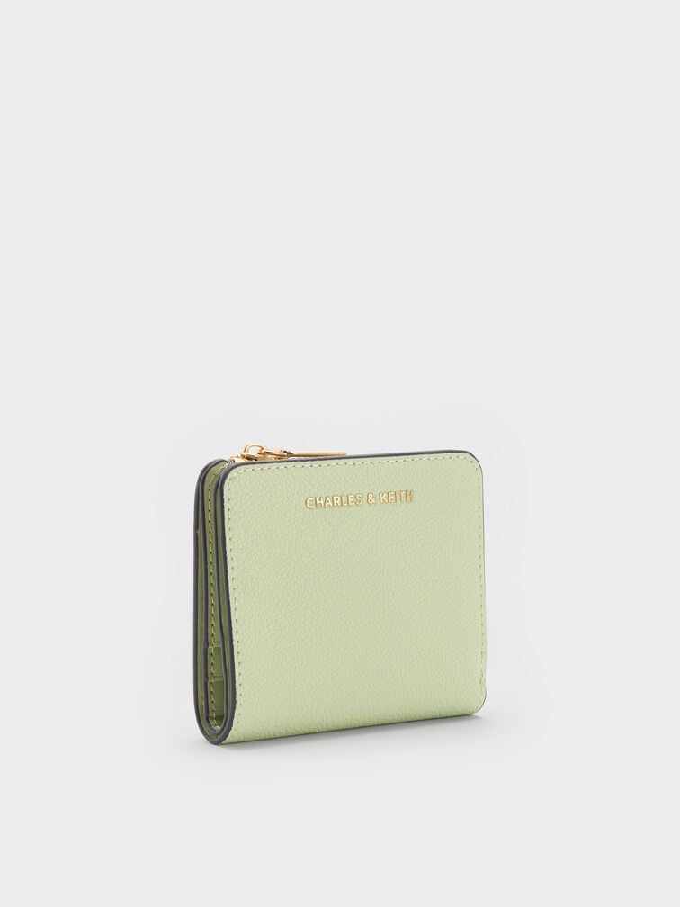 Keely Top Zip Small Wallet, Matcha Green, hi-res