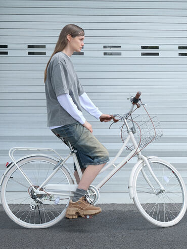 Yunna Suede & Recycled Fabric Chunky Sneakers, Taupe, hi-res