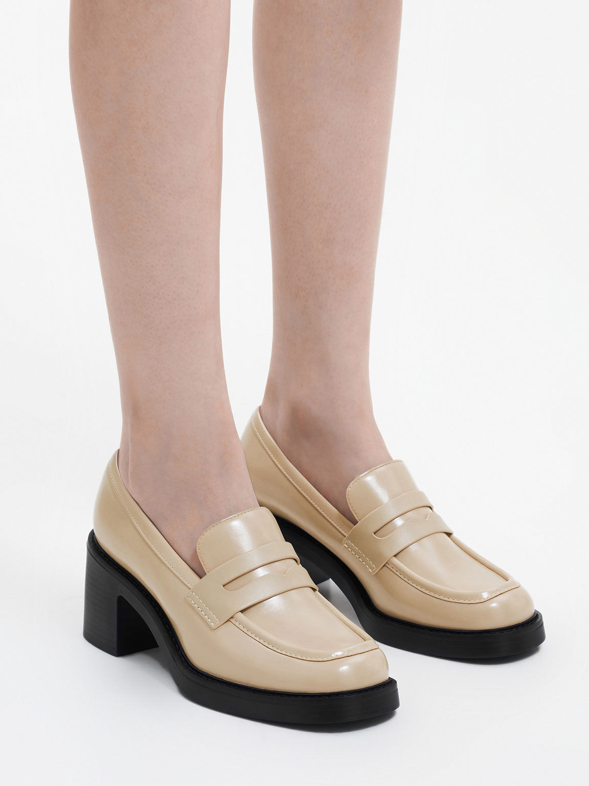 Loafer pump heels shop