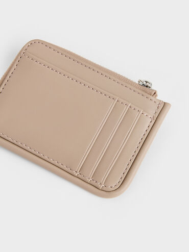 Lyla Front-Pocket Card Holder, Taupe, hi-res