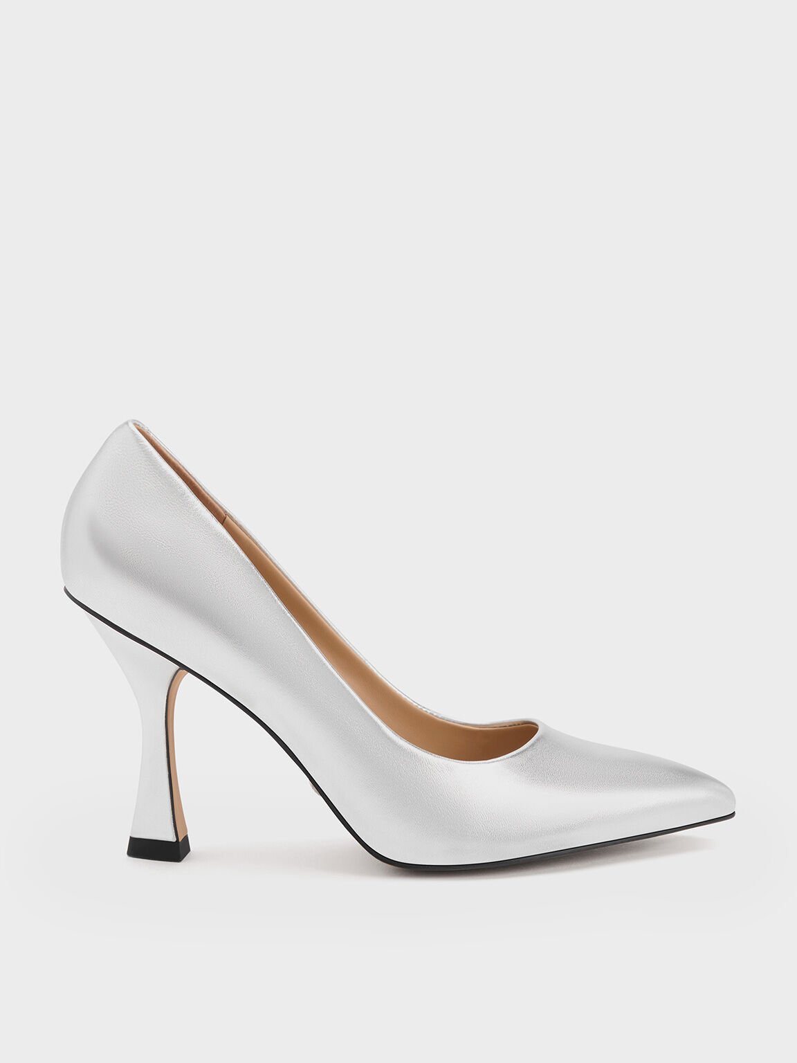 Sarina metallic heel pump hot sale