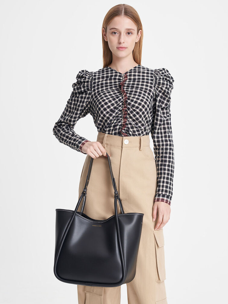 Tubular Slouchy Tote Bag, , hi-res