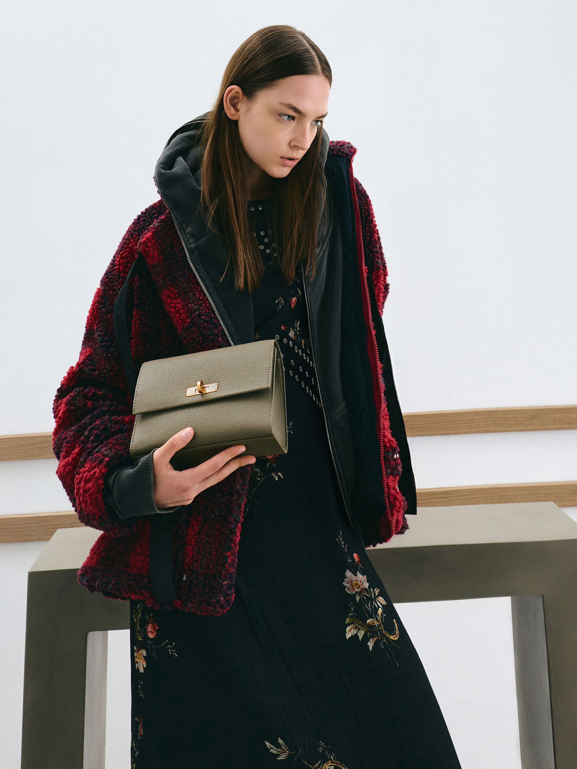 Deep Olive Chance Turn-Lock Crossbody Bag - Deep Olive - CHARLES