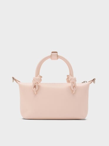 Sammie Knotted-Handle Tote Bag, Soft Pink, hi-res