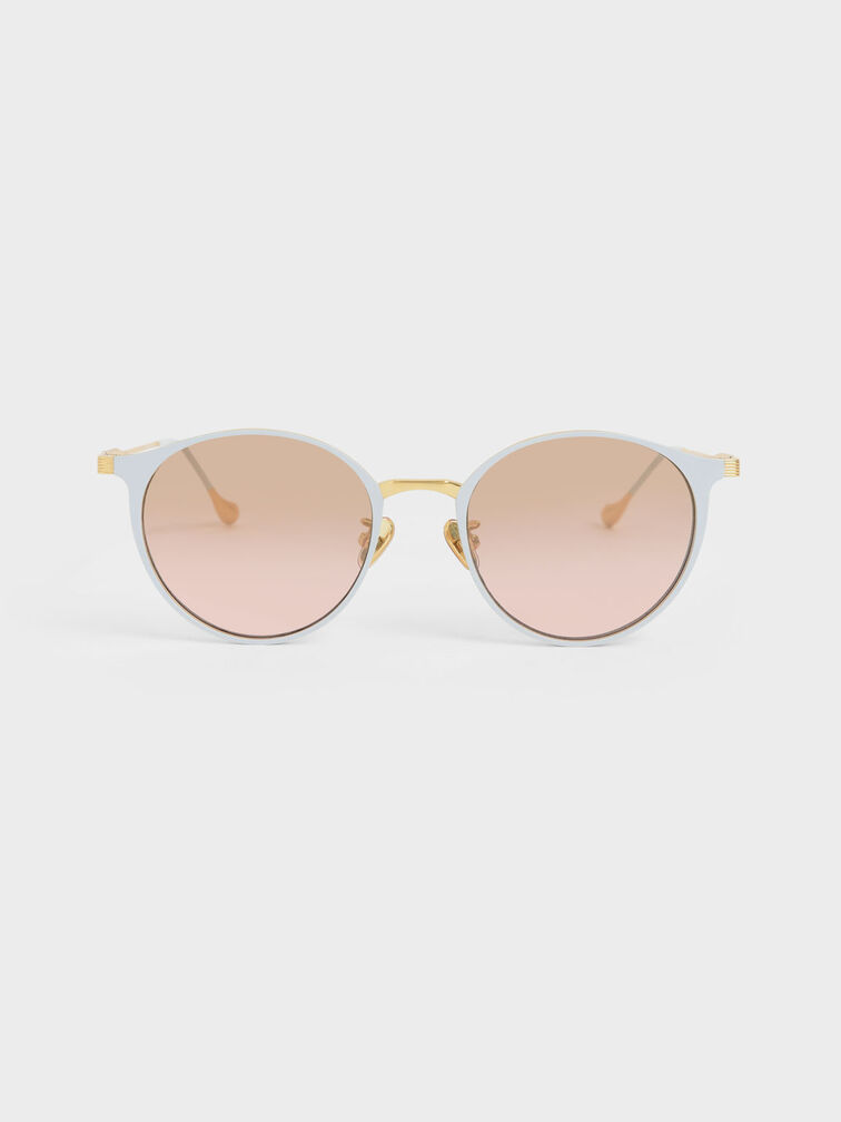 Tinted Round Sunglasses, , hi-res