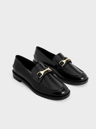 Metallic-Accent Loafers, , hi-res