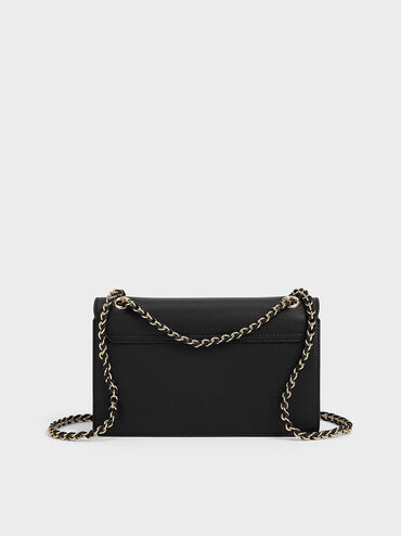 Everline Braided-Strap Shoulder Bag, Black, hi-res