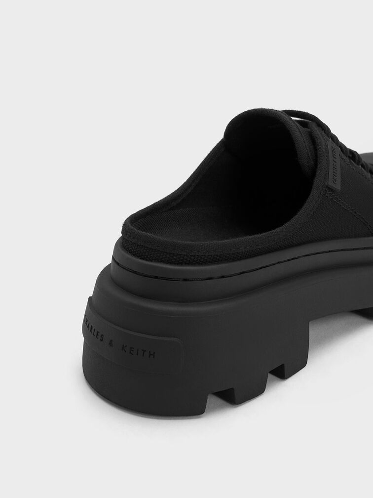 Canvas Backless Sneakers, , hi-res