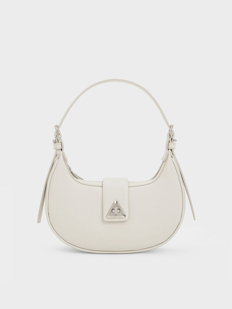 Trice Metallic Accent Belted Shoulder Bag, , hi-res