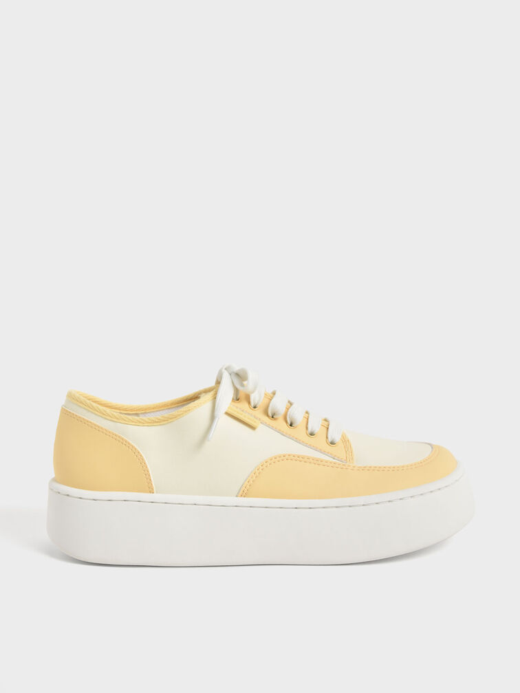 Skye Two-Tone Cotton Sneakers, , hi-res