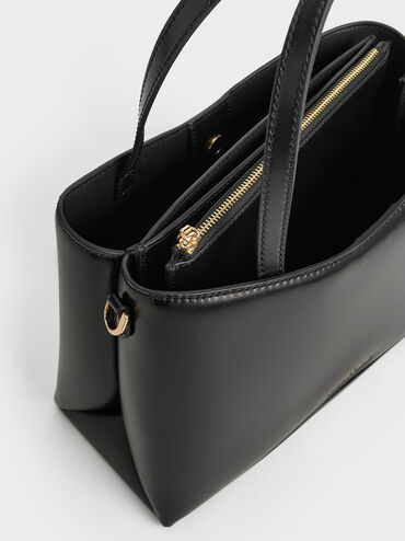 Sybill Tote Bag, Black, hi-res