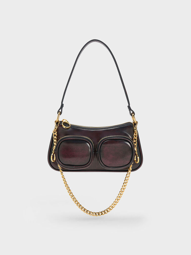 Letitia Chain-Link Shoulder Bag, , hi-res