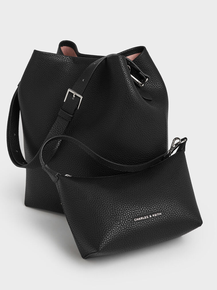 Beryl Bucket Bag, Noir, hi-res