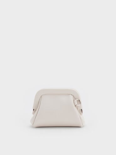 Bow Micro Bag Charm, Meringue White, hi-res
