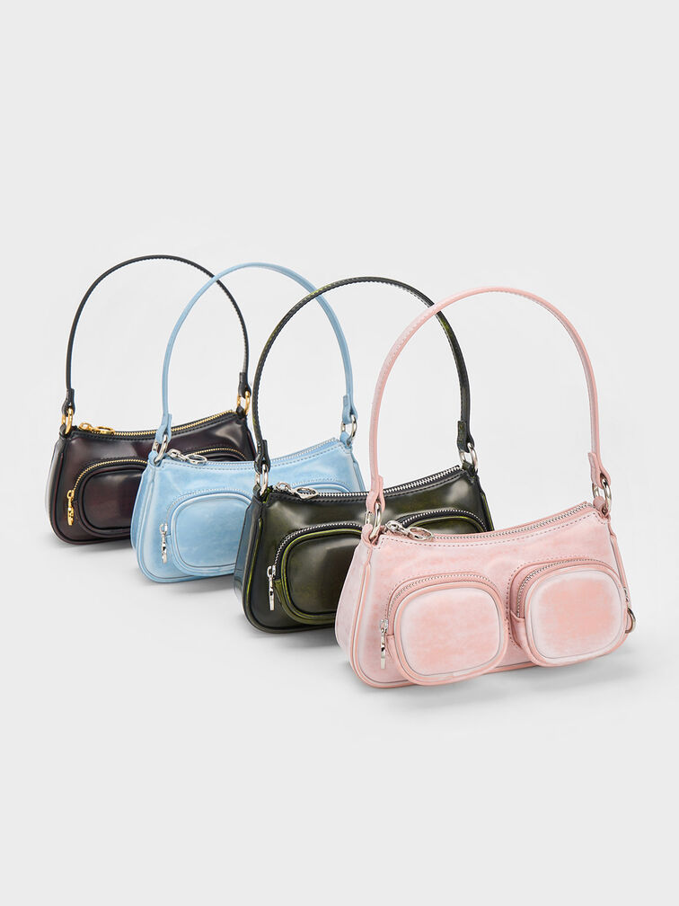 Letitia Chain-Link Shoulder Bag, , hi-res