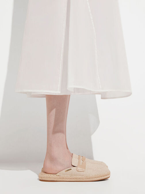 Penny Loafer Backless Espadrilles, , hi-res