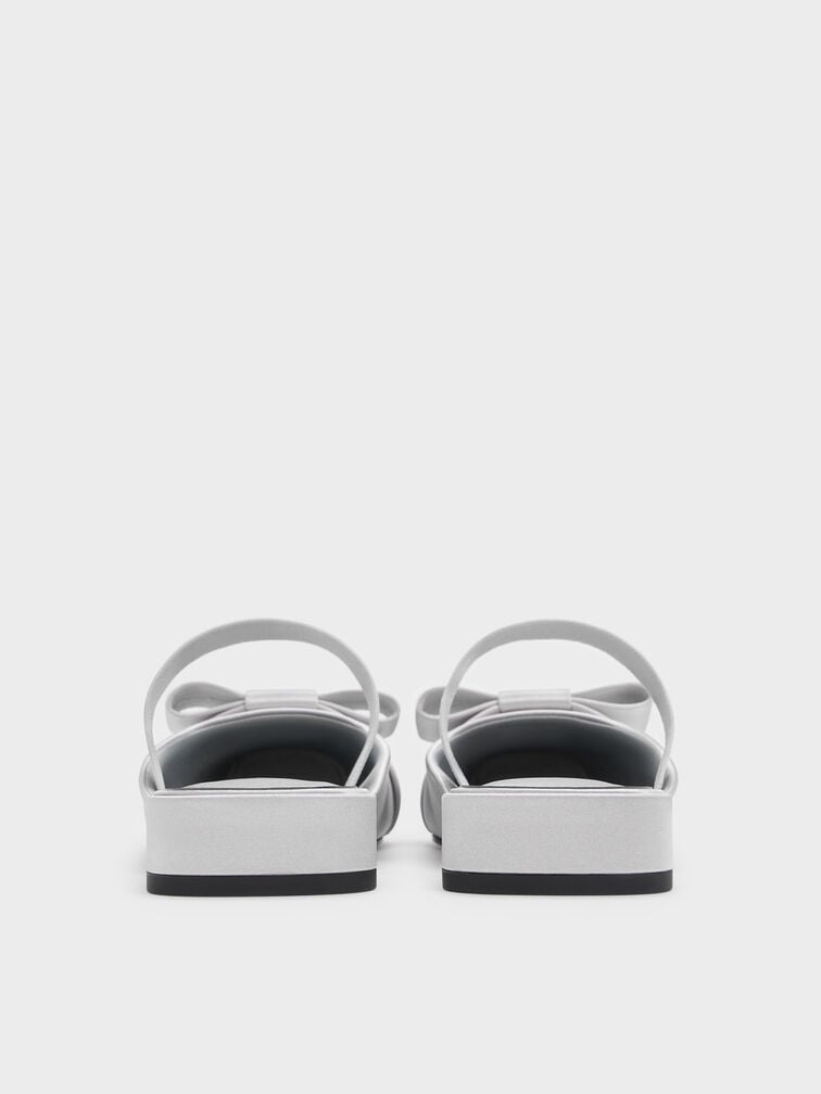 Brantley Bow Mules, Grey, hi-res