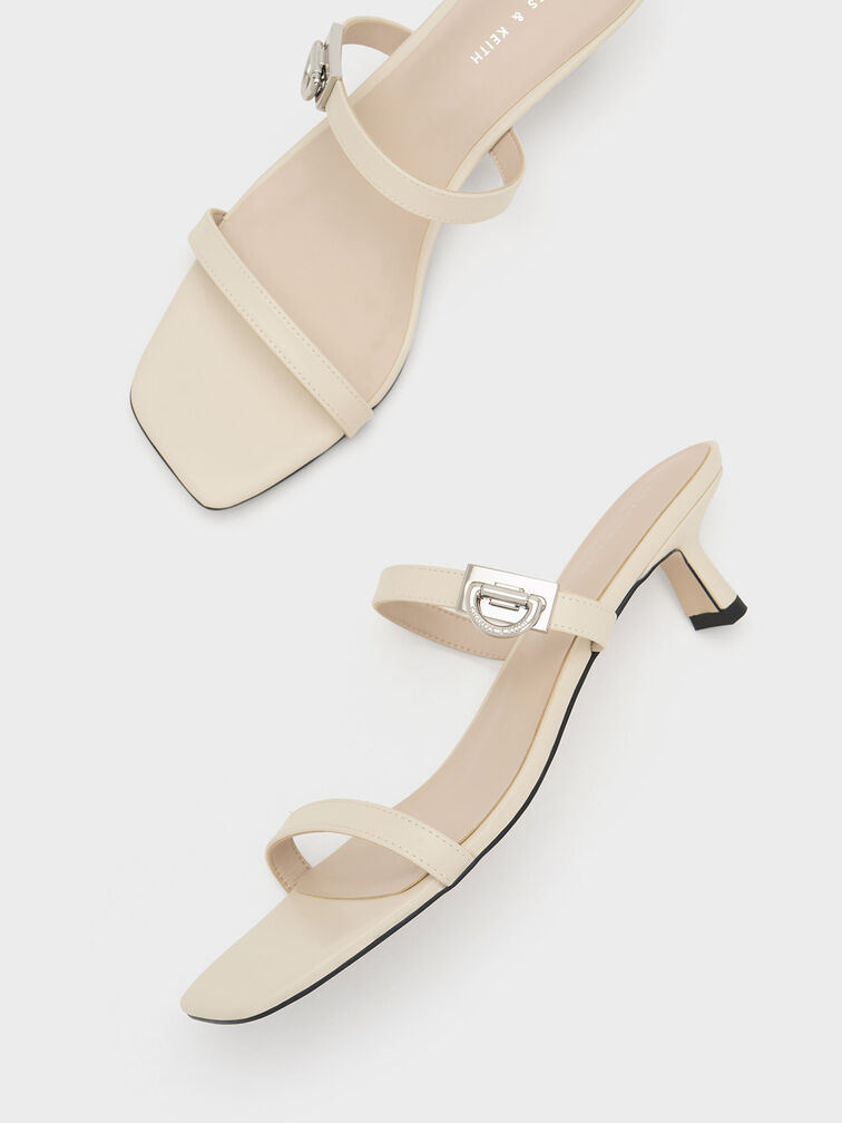 Metallic Accent Double Strap Mules, , hi-res