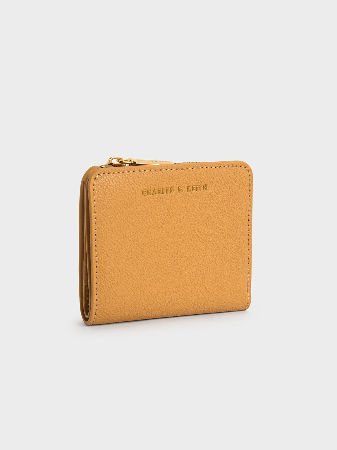 Orange Snap Button Card Holder - CHARLES & KEITH TH