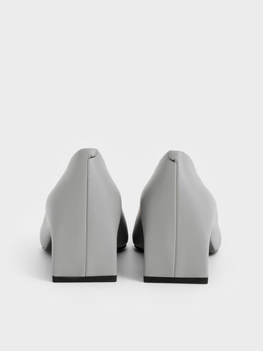 Lorde Blade-Heel Pointed-Toe Pumps, Grey, hi-res