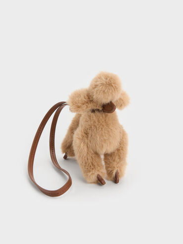 Faux Shearling Poodle Charm, Multi, hi-res