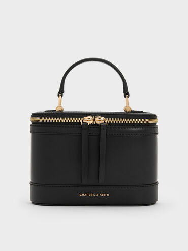 Enola Top Handle Vanity Bag, Black, hi-res