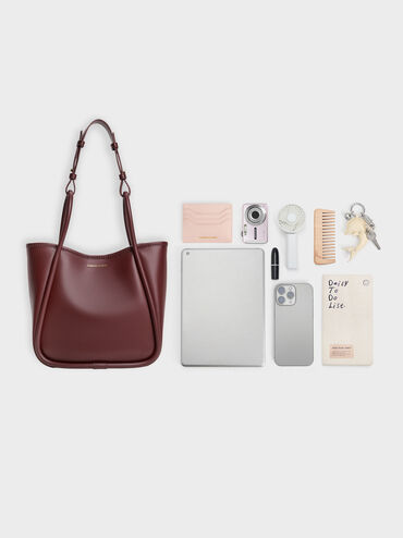 Mini Lyla Tubular Tote Bag, Mulberry Plum, hi-res