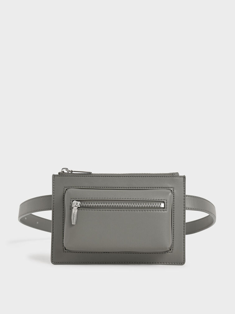 Double Zip Belt Bag, , hi-res