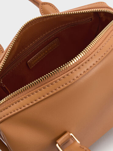 กระเป๋าโบว์ลิ่งรุ่น Everleigh, สีรัสเซ็ตบราวน์, hi-res