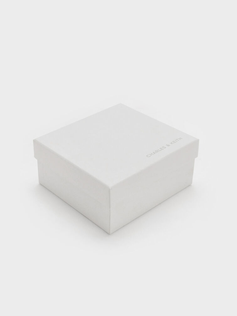 ชาร์มรูปหัวใจดีไซน์โคลเวอร์สี่แฉก, สีโทเมโทเรด, hi-res