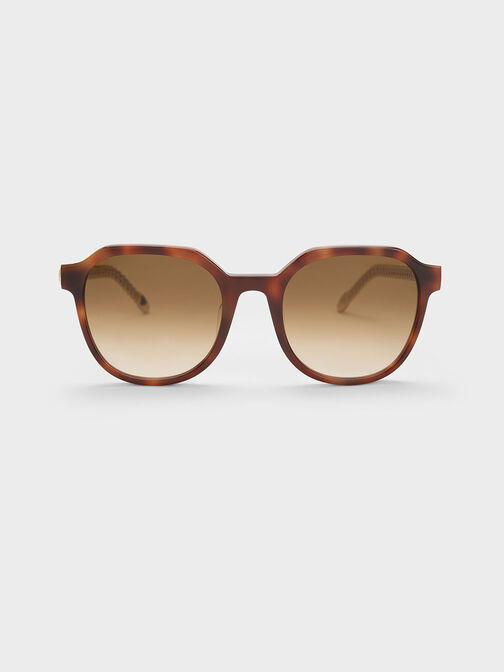Recycled Acetate Chain-Link Sunglasses, , hi-res