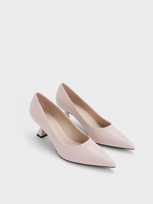 Pointed-Toe Flared Pumps, , hi-res