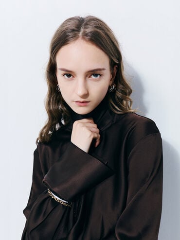 กำไลข้อมือประดับคริสตัลรุ่น Hermione, สีเงิน, hi-res