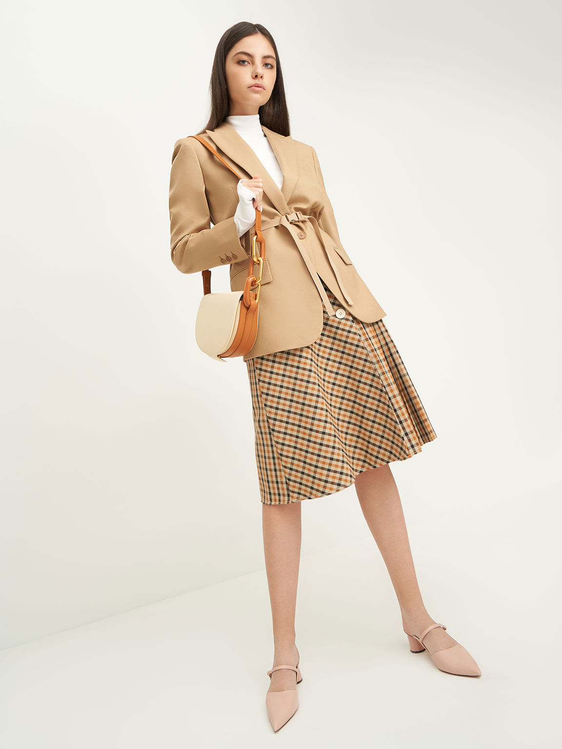 กระเป๋าสะพายข้าง Multi Kora Saddle Crossbody Bag CHARLES & KEITH TH